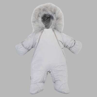 Комбинезон зимний Дивини-1 KinderLitto 885(Зима-Д1)-54 светло-серый 01